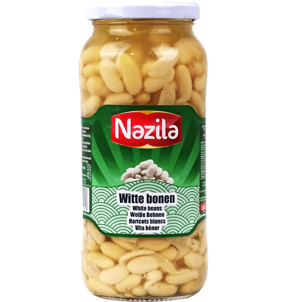 White Beans Nazila Cooked 570g | فاصولياء بيضاء مسلوقة نازيلا 570غ