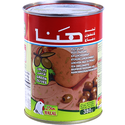 Luncheon Kip Met Groene Olijven Hana 380g