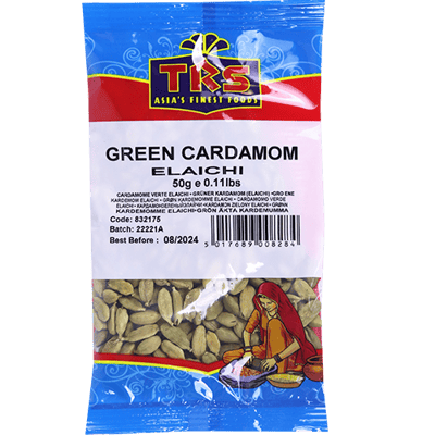 Green Cardemom TRS 50g | هال حب اخضر تي ار اس 50غ