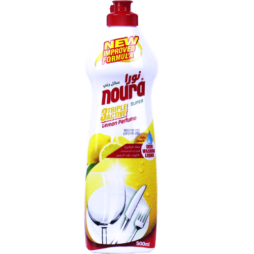 Dishwashing Soap Lemon Noura 500ml | سائل جلي ليمون نورا 500مل