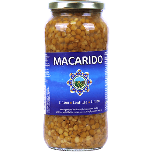Gekookte Linzen Macarido 540g
