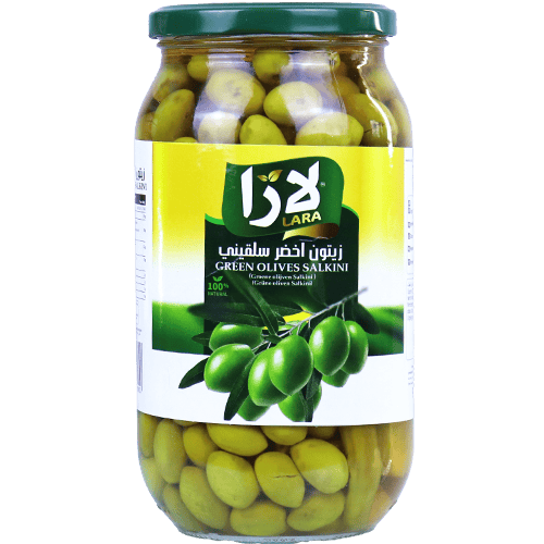 Green Olives Salkini Lara 1000g | زيتون اخضر سلقيني لارا 1000غ