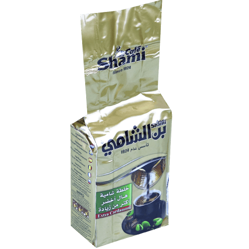 Coffee Cardamom Extra Gold Shami Coffee 180g | بن خلطة شامية هال اكثر من زيادة ذهبي الشامي 180غ