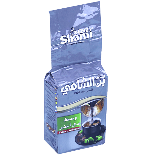 Coffee Medium Cardamom Extra Shami Coffee 180g | بن وسط اكسترا هال فضي الشامي 180غ