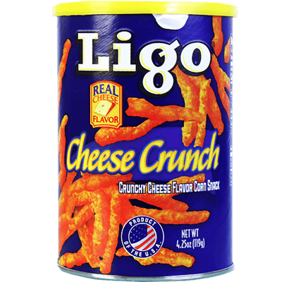 Snacks Cheese Crunch Ligo 119g | شيبس سناك بالجبنة الشيدر الطبيعية ليغو 119 غ