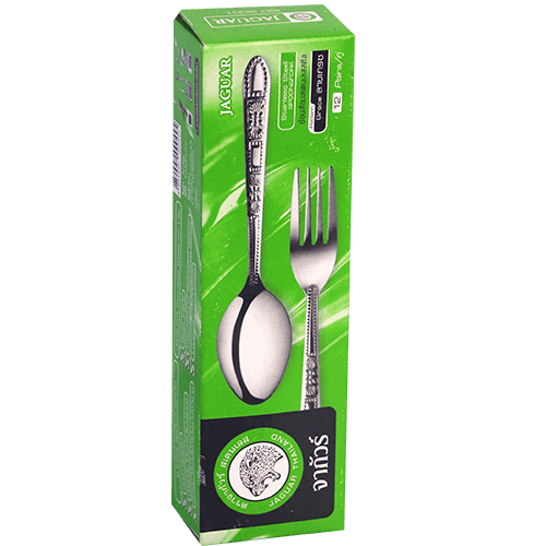 Spoon & fork Set Large Stainless steel 12 Pcs