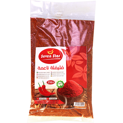 Fine Red Pepper Spices Seven Star 250g | فليفلة حمراء ناعمة سفن ستار 250غ