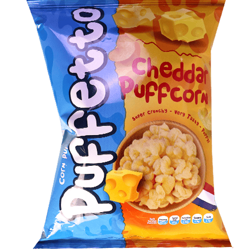 Chips Cheddar Puffcorn Puffetto 50g | شيبس بالجبنة بوفكورن بوفيتو 50غ