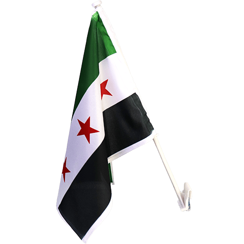 Syrian Flag High Quality | علم سوريا زجاج السيارة