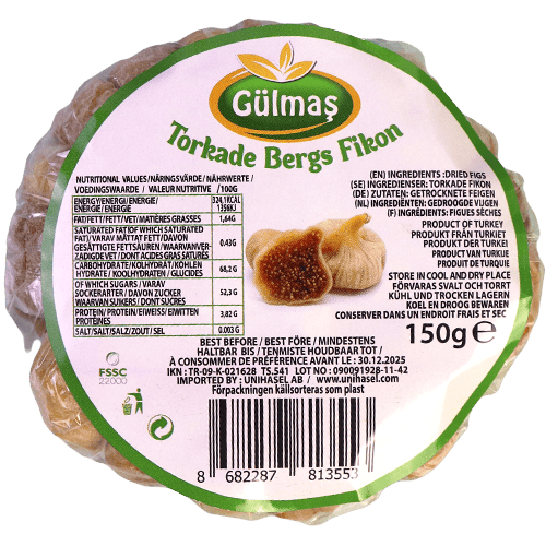 Gedroogde Vijgen Gulmas 150g