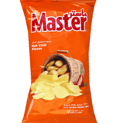 شيبس فلفل&nbsp; حار ماستر 120غ