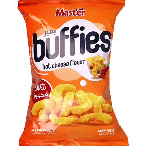 شيبس بفيز جبنة حارة ماستر 60غ