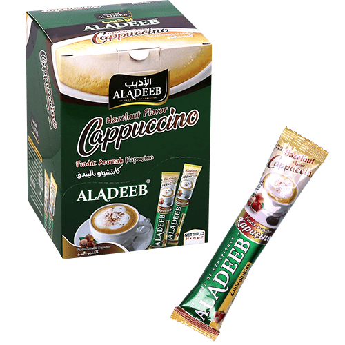 Cappuccino Hazelnuts Aladeeb 24St | كابتشيتو بندق الاديب 24 ظرف