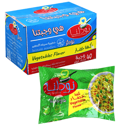 40 X Vegetable Noodles Noodlna 70g | طرد اربعون قطعة نودلز خضار نودلنا 70غ