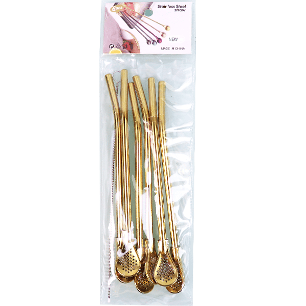Mate Rietjes Gold With cleaning Tool 6 pcs