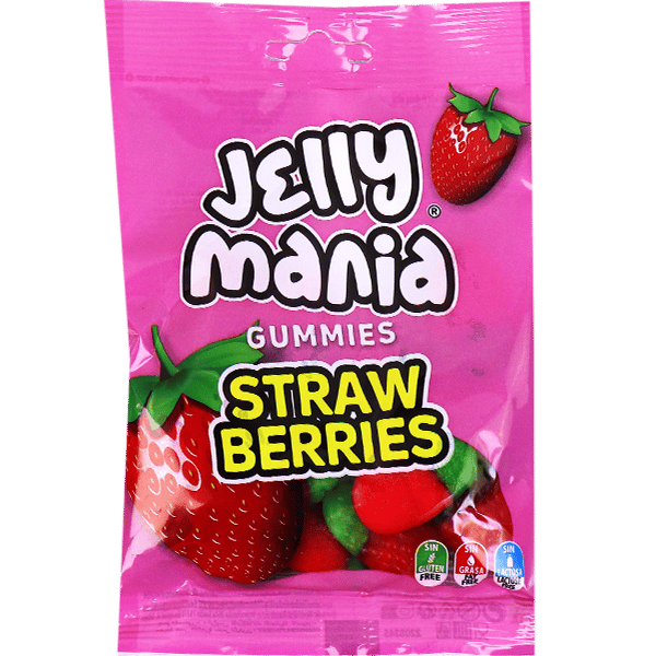 Gummies StrawBerries Mania 100g | جيلاتين حلال فراولة مانيا 100غ
