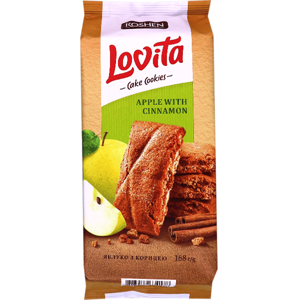 Apple & Cinnamon Cakes Roshen 168g | كيك بحشوة التفاح والقرفة روشن 168غ