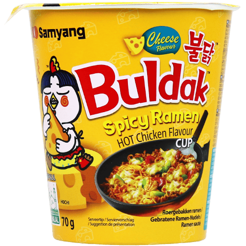 كوب نودلز بالدجاج والجبن بولداك 70غ