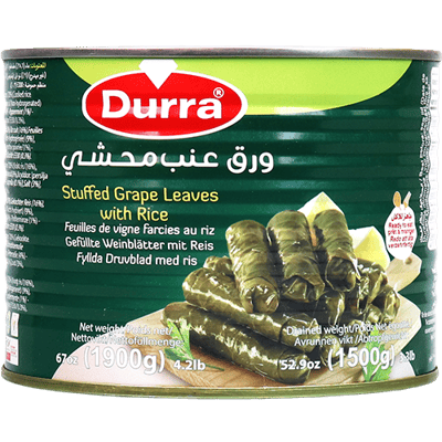 Stuffed Vine Leaves Durra 1900g | ورق عنب محشي يالنجي الدرة 1900غ