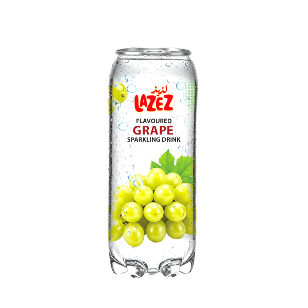 Soofty Drink Grapes Lazez 350ml | مياه غازية بنكهة عنب  لذيذ 350 مل