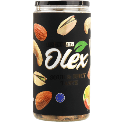 مكسرات مشكلة محمصة حار وليمون اولكس 500غ