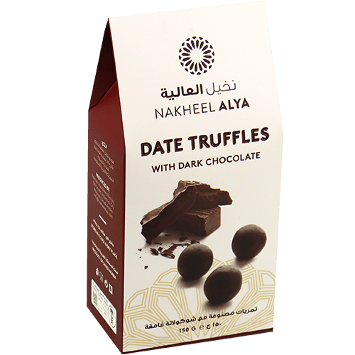 Alya Dadeltruffels met pure chocolade 150g