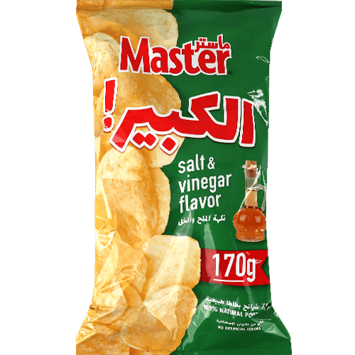 Chips Azijn & Zout Master 170g