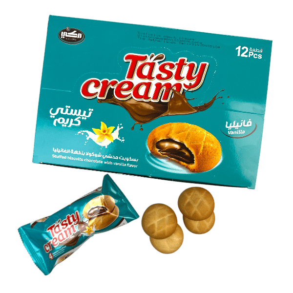 Tasty Cream Gevulde Koekjes Vanille Chocolade Makki 12st