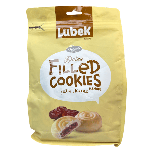 Dates Filled Cookies Mamool Lubek 450g | معمول بالتمر كوكيز لوبك 450غ