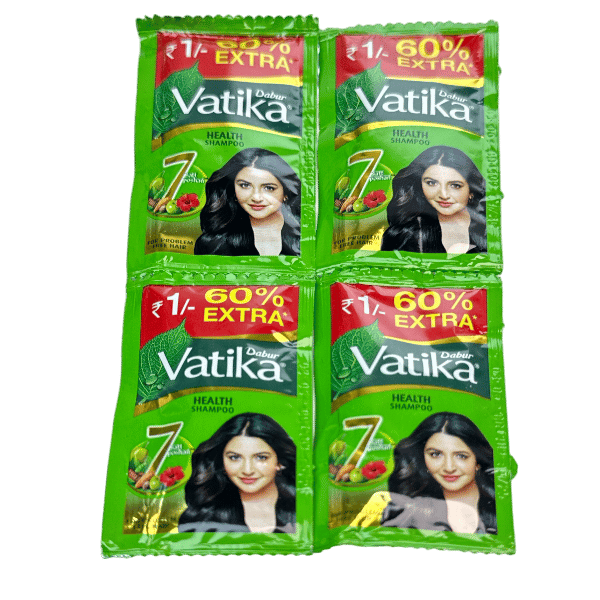 Vatika Health Shampoo Dabur 4x6ml | فاتيكا شامبو الصحة دابر 4 ظرف 6 مل