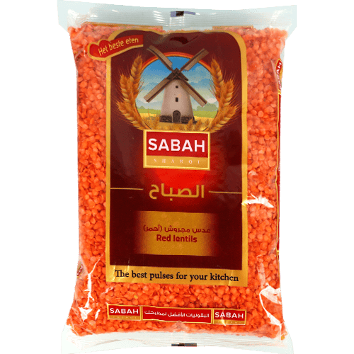 Sabah Red Lentils Sabah 900g | عدس مجروش أحمر صباح 900 غ