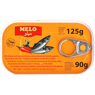 سردين حار ميلو 125غ