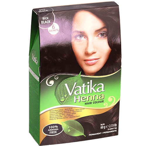 Black Henna Colouring Vatika 60g | حناء سوداء فاتيكا 60غ