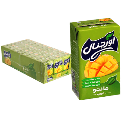طرد 27 قطعة شراب مانجو اورجينال 250مل