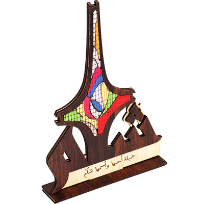 Damascus Sword Monument Mosaic Desk Stand | ستاند ديكور نصب السيف الدمشقي موزاييك