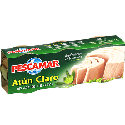 تونة فاتحة بزيت الزيتون بسكمار 3*52غ