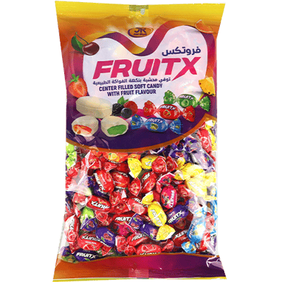 فروتكس حلوى طرية محشوة بنكهة الفواكه 800غ