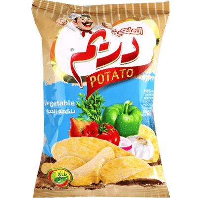 شيبس البطاطا نكهة الخضار دريم 25غ