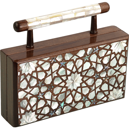 Houten Sierdoos met Parelmoer 23x13cm