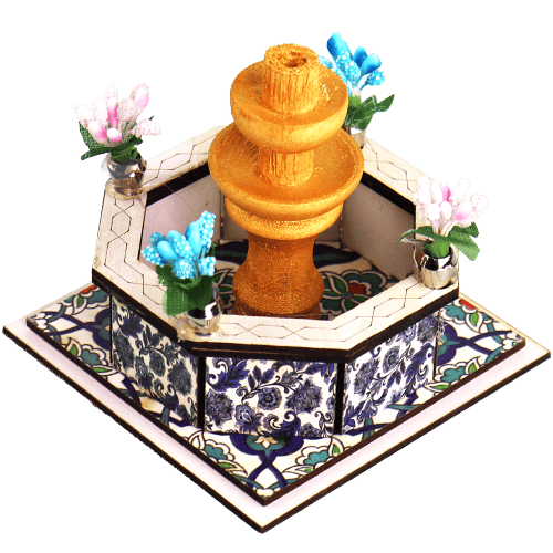 مجسم نافورة دمشقية مزخرفة 11سم