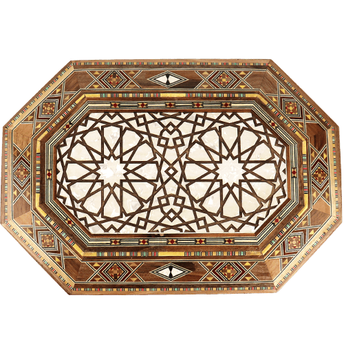 علبة موزاييك خشب مطعمة بالصدف 32×22سم