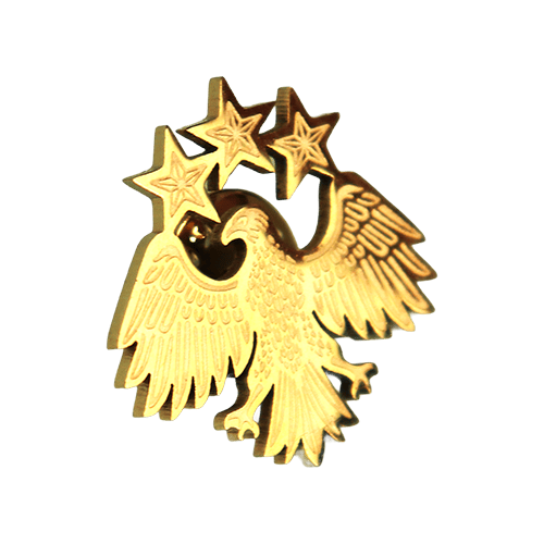 Syrian Eagle Lapel Pin 2.5 cm | دبوس ذهبي جاكيت شعار سوريا 2.5 سم