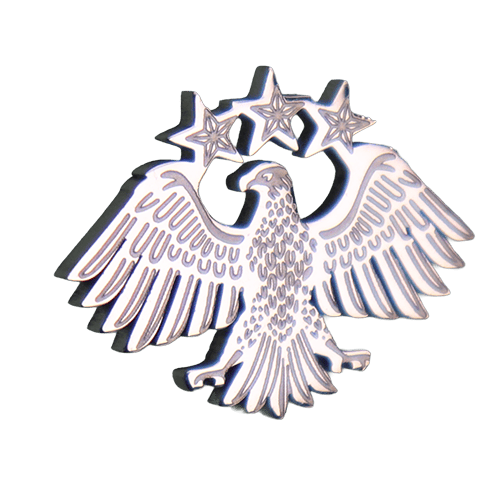 Syrian Eagle Silver Lapel Pin 2.5 cm | دبوس جاكيت شعار سوريا فضي 2.5 سم