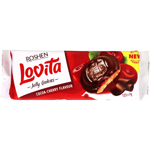 جيلي بسكويت بالكاكاو والكرز روشين 135غ