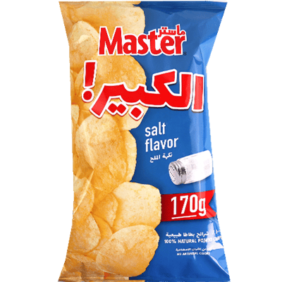 شيبس الكبير بنكهة الملح ماستر 170غ