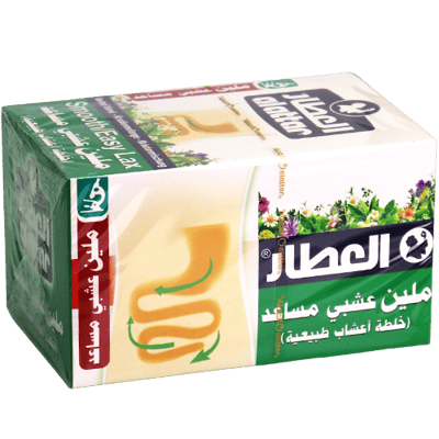 شاي ملين عشبي مساعد سهل العطار 12 كيس