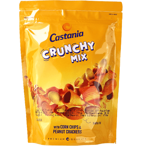 خليط مقرمش رقائق ذرة وكراكرز الفول السوداني كاستانيا 170غ