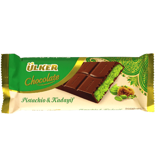 شوكولاتة بالفستق والكنافة أولكر 93غ