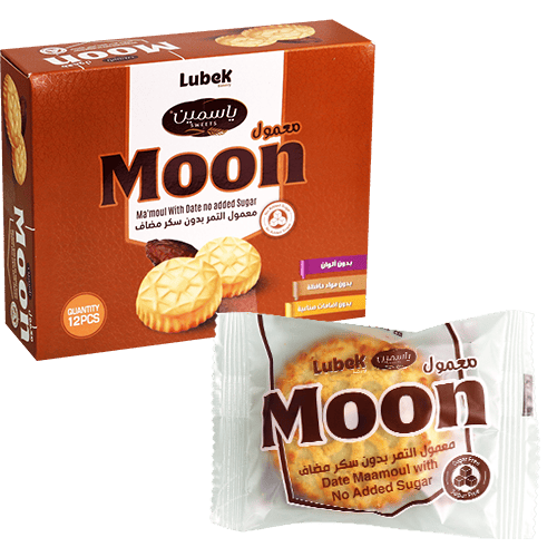 Moon dadelmaamoul zonder toegevoegde suiker Lubek 12 stuks