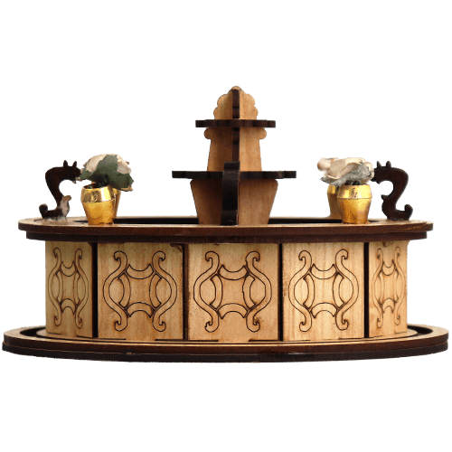 مجسم بحرة خشبي بالليزر